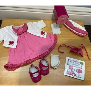 American girl bitty baby valentine outfit